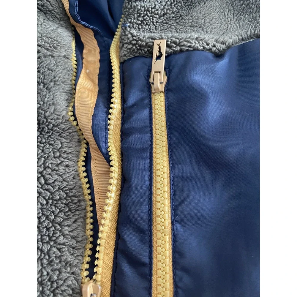 Tommy Bahama Fleece Jacket‎ Boys SZ XL Olive/Brown Blue Full Zip Outdoors Youth